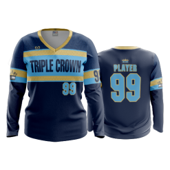 3339 FD Womens V-Neck Longsleeve TRIPLE-CROWN-1