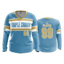 3339 FD Womens V-Neck Longsleeve TRIPLE-CROWN-2