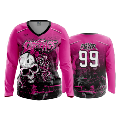 3354 FD Womens V-Neck Longsleeve DIRTBAGS-1