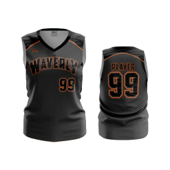 2939 FD Womens V-Neck Sleeveless WAVERLY-BASEBALL-1
