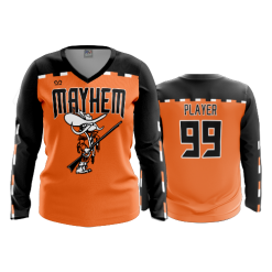 3257 FD Womens V-Neck Longsleeve WESTSIDE-MAYHEM-BASKETBALL