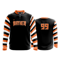 3257 FD Quarter Zip LS - Ribbed Collar - CL WESTSIDE-MAYHEM-BASKETBALL
