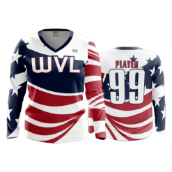 2826 FD Womens V-Neck Longsleeve WV-LIBERTY-MERICA-2