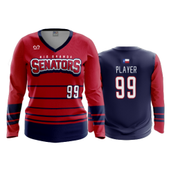 3346 FD Womens V-Neck Longsleeve RIO-GRANDE-SENATORS-1