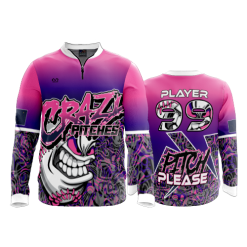 3291 FD Quarter Zip Batting Jacket LS PITCHES-BE-CRAZY-PURPLE-PINK-ZIPS2