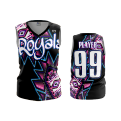 2664 FD Womens V-Neck Sleeveless ROYALS-1