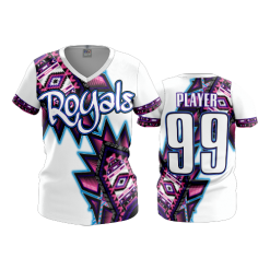 2664 FD Womens V-Neck ROYALS-2