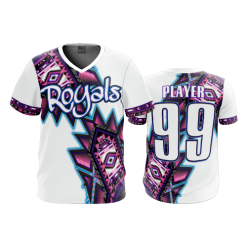 2664 FD Sport V-Neck MENS ROYALS-2