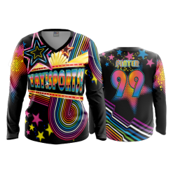 3349 FD Womens V-Neck Longsleeve YAY-SPORTS-1