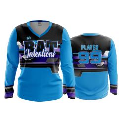 3355 FD Womens V-Neck Longsleeve BAT-INTENTIONS-1