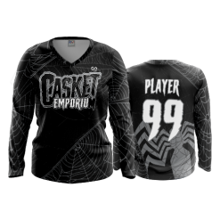 3374 FD Womens V-Neck Longsleeve CASKET-EMPORIUM-1