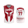 3382 FD Womens V-Neck Sleeveless POPSLO-SPARTANS
