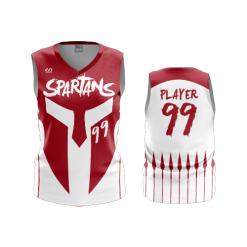 3382 FD Womens V-Neck Sleeveless POPSLO-SPARTANS