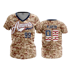 3367 FD Womens V-Neck AMVETS-1