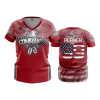 2847 FD Womens V-Neck GOIN-COMMANDO-RED-1