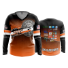 429 FD Womens V-Neck Longsleeve BROWN-TIDE-1
