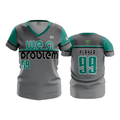 3386 FD Womens V-Neck WE-A-PROBLEM-1