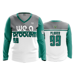 3386 FD Womens V-Neck Longsleeve WE-A-PROBLEM-2