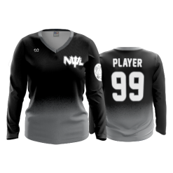 2912 FD Womens V-Neck Longsleeve NWL-2