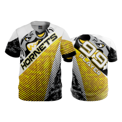 3385 FD ProTek Mens Full Button Down - CL HORNETS-2