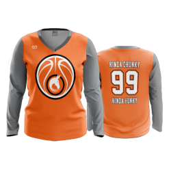 3394 FD Womens V-Neck Longsleeve NA-DONKEY-BASKETBALL
