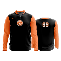 3394 FD Quarter Zip LS - Ribbed Collar - CL NA-DONKEY-BASKETBALL