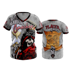 2450 FD Womens V-Neck COMACHOS-2-GREY