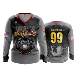 3397 FD Womens V-Neck Longsleeve BULLDOGS-1