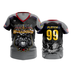 3397 FD Womens V-Neck BULLDOGS-1
