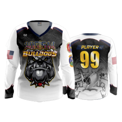 3397 FD Womens V-Neck Longsleeve BULLDOGS-2