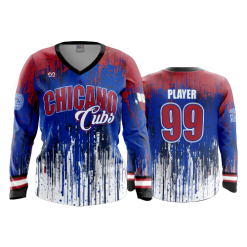 3400 FD Womens V-Neck Longsleeve CHICANO-CUBS-1