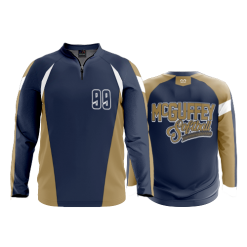3371 FD Quarter Zip Batting Jacket LS MCUFFEY-LANE