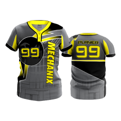 3367 FD WOMENS 2 BUTTON SCOOP NECK CL CYBL-MECHANIX-SPIRIT