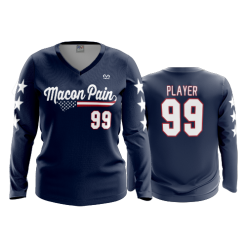 729 FD Womens V-Neck Longsleeve MACON-PAIN-1