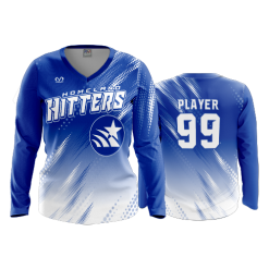 3361 FD Womens V-Neck Longsleeve CAVS-NATION-SOFTBALL-1