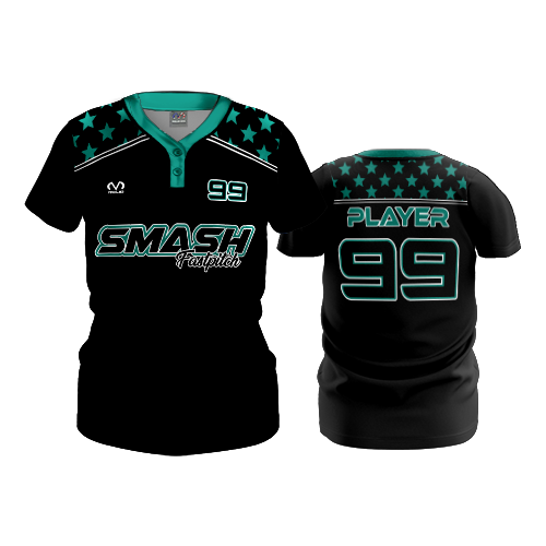 3170 FD WOMENS 2 BUTTON SCOOP NECK CL SMASH-FASTPITCH-2022-3