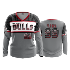 3415 FD Womens V-Neck Longsleeve RAGIN-BULLS-1