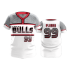 3415 FD WOMENS 2 BUTTON SCOOP NECK CL RAGIN-BULLS-2