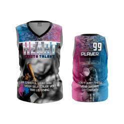 1727 FD Womens V-Neck Sleeveless HEART-1