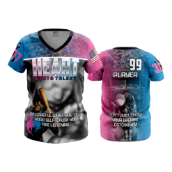 1727 FD Womens V-Neck HEART-1