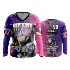 1727 FD Womens V-Neck Longsleeve HEART-2