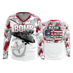 3412 FD Womens V-Neck Longsleeve BOMB-SQUAD-2