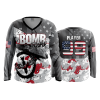 3412 FD Womens V-Neck Longsleeve BOMBS-SQUAD-1