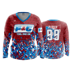 3406 FD Womens V-Neck Longsleeve F-AND-G-1