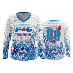3406 FD Womens V-Neck Longsleeve F-AND-G-2
