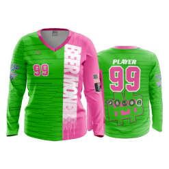1592 FD Womens V-Neck Longsleeve BEER-MONEY-2022-2