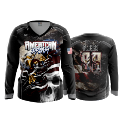 3409 FD Womens V-Neck Longsleeve AMERICAN-DREAM-1