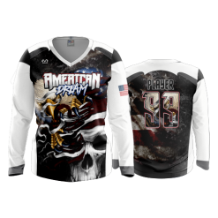3409 FD Womens V-Neck Longsleeve AMERICAN-DREAM-2