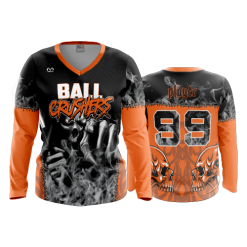 3418 FD Womens V-Neck Longsleeve BALL-CRUSHERS-1