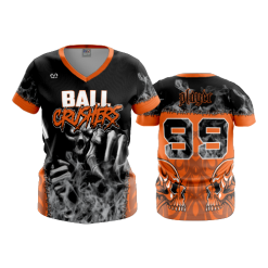 3418 FD Womens V-Neck BALL-CRUSHERS-1